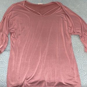 Flowy Quarter Sleeve Top